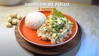 SALPICON DE POLLO RAPIDO Y FACIL  Una receta riquísima [upl. by Lilybelle]