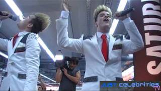 Jedward Under Pressure Ice Ice Baby Live Gig  20110720 [upl. by Norvan]