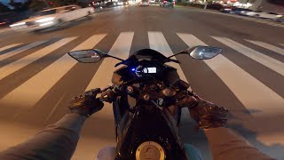 19 year olds first motorcycle ride Yamaha r3 [upl. by Barby]