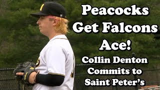 Collin Denton  Monmouth Regional Ace Commits to Saint Peters University [upl. by Kcor]