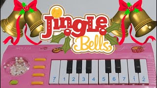 Jingle Bells  How to play on a 1 piano [upl. by Trotter]