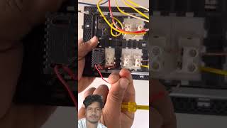 Switch board wiring with fan regulatorboardconnection yt connection electricsciencetrickshort [upl. by Retsevlys]