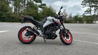 Yamaha MT03 Review [upl. by Ecirual]