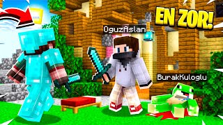 4 KİŞİYLE TEK KAPIŞTIM  Minecraft Bed Wars  EN ZOR [upl. by Rigdon]