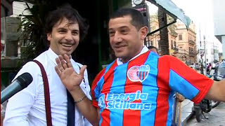 TIFOSO DEL PALERMO fregato con la MAGLIA del CATANIA  Di Giuseppe Bennica [upl. by Macnair]