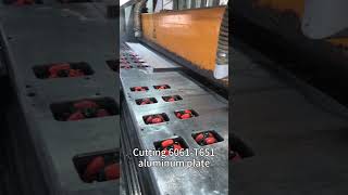 Cutting 6061 T651 aluminum plate [upl. by Whiteley]