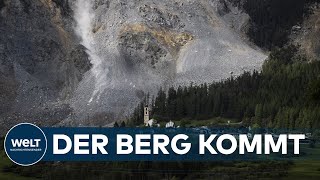 ANGST VOR GIGANTISCHER STEINLAWINE Bewohner verlassen Bergdorf nahe Davos wohl für immer [upl. by Ardnama]