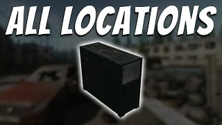 All PC locations on Customs  Escape from Tarkov [upl. by Enyawal]