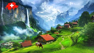 Wengen Lauterbrunnen Switzerland 🇨🇭 Best Walking Tour 4K  Most Beautiful Swiss Villages [upl. by Moseley]