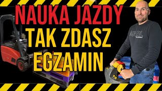 Nauka Jazdy wózkiem widłowym jezdniowym tak zdasz egzamin UDT CZ2 [upl. by Eniamraj879]