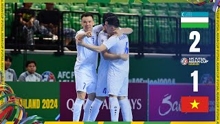 ACFutsal2024  Quarterfinal  Uzbekistan 2  1 Vietnam [upl. by Dyanna251]