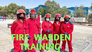 Fire warden training in Abu Dhabi badar Dubai vloggre [upl. by Enelia]