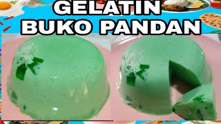 BUKO PANDAN JELLY  GELATIN RECIPE dorenbacanikitchen9107 [upl. by Napas]