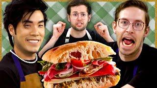 The Try Guys Make Sandwiches Without A Recipe [upl. by Eecyac]