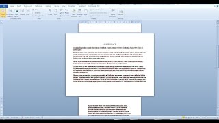 Change the page orientation and size of a single paqe in a Word document Word 2010 2016 [upl. by Analle]