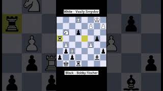 Game13 Smyslov vs Bobby Fischer01Bobby wins pawn and grinds down former World champ chess [upl. by Eissalc]