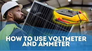 How To Use Voltmeter And Ammeter Using Solar  EASY TUTORIAL [upl. by Formenti]