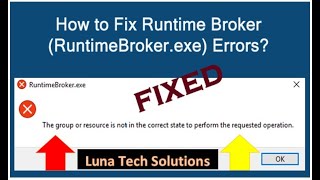 How to fix a runtime broker in Windows 1011 [upl. by Rammaj]