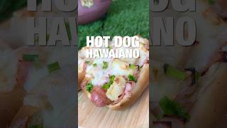 Hot dog hawaiano con 5 ingredientes hotdog hawaiana snack [upl. by Ecirtnuahs]