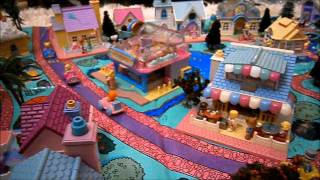 Vintage Polly Pocket collection Pollyville [upl. by Elo270]