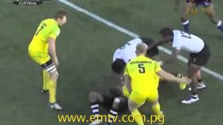 Fiji Seal Emotional Win At Las Vegas Sevens [upl. by Mitran447]