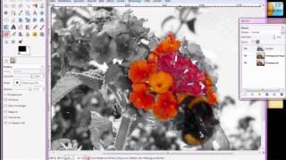 Gimp Tutorial deutsch Colorkey [upl. by Tnerual843]