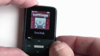 SanDisk Sansa Clip Zip MP3 Player Unboxing and Demo [upl. by Genvieve125]