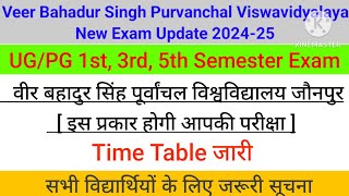 vbspu news today  vbspu exam date 2024  vbspuuniversity students jaunpur [upl. by Reed]