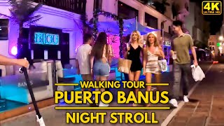 Puerto Banus Marbella Spain  Night Walking Tour  Summer 2022 4K60FPS [upl. by Medwin]