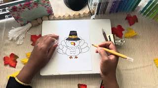 Thanksgiving Turkey ASMR  Coloring  ASMR  No Talking [upl. by Nottus]