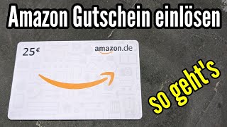 Amazon Gutschein einlösen Geschenkgutschein Amazon aufladen am Handy und PC [upl. by Ole163]