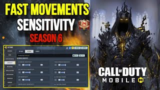 BEST SENSITIVITY SETTING FOR FAST MOVEMENT AND INSANE AIM 🔥 PERFECT BR SENSITIVITY SETTINGS CODM [upl. by Eirual]