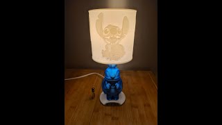 Lampe Stitch Lithophanie en impression 3D [upl. by Aneroc8]