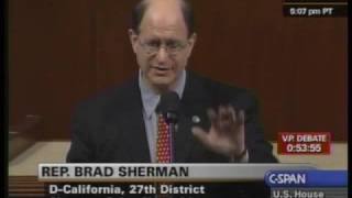 Fear Mongering exposed by Mr Sherman on CSPAN [upl. by Rie]