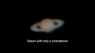 Live view of saturn through 70mm telescope and smartphone Part1 [upl. by Dagall]