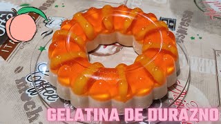 Gelatina de durazno con queso crema philadelphia [upl. by Elaine]