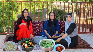 KURDISH Style Dolma in Village  Daily Routine Village life  Kurdish Village Life [upl. by Novikoff]