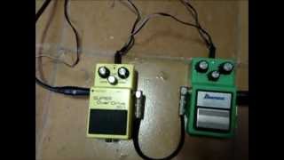 Boss SD1 vs Ibanez TS9 [upl. by Leirda94]