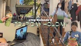 s2 vlog four day holiday korean lunchbox cake and new clothes from fashion chingu 🪅 [upl. by Fadil]