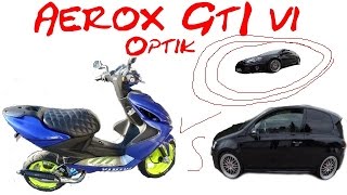 Yamaha Aerox vs GTI Optik [upl. by Siberson]