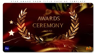 Star Award Show Title Pack for After Effects  Free Download  Pik Templates [upl. by Dami]