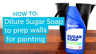 How To Dilute Sugar Soap To Prep Walls For Painting  Inspirations Paint [upl. by Immaj]