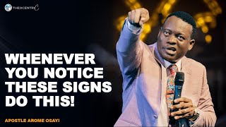 HOW TO RECOGNIZE AND RESPOND TO SPIRITUAL SIGNS AND PATTERN  APOSTLE AROME OSAYI [upl. by Goodrow]