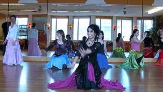 Iraqi Dancer Assala Ibrahim Raqs SharqiAWALEM Training  Oriental Dance Gypsy Baladi [upl. by Aivul]