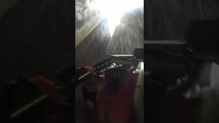 Hydroplaning through a tunnel yamaha quads warrior [upl. by Coplin]