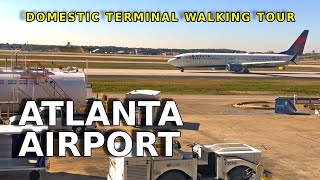 ATLANTA AIRPORT  WALKING TOUR OF HARTSFIELDJACKSON ATLANTA INTERNATIONAL AIRPORT ATL 4k 60FPS [upl. by Neelcaj879]