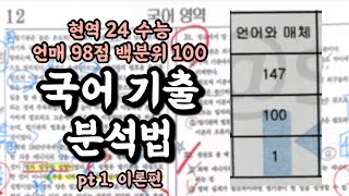 요청폭주🔥 24수능 백분위 100의 국어 기출 분석법 pt1 이론편 마지막 부분 확인하고 댓글 달아주세요 [upl. by Atimed795]