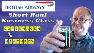 Flight Review  BA Club Europe Copenhagen to London [upl. by Ennaylloh]