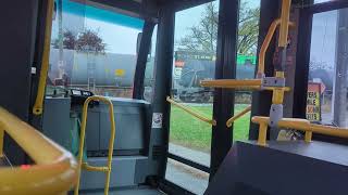 CN A422 at Thorold Stone Rd on the Niagara Transit 108 Bus [upl. by Aerdnak]