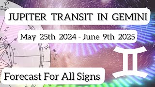 JUPITER TRANSIT IN GEMINI 20242025 HOROSCOPE FORECAST  WHAT BLESSINGS ARE IN STORE FOR YOU [upl. by Etteneg130]